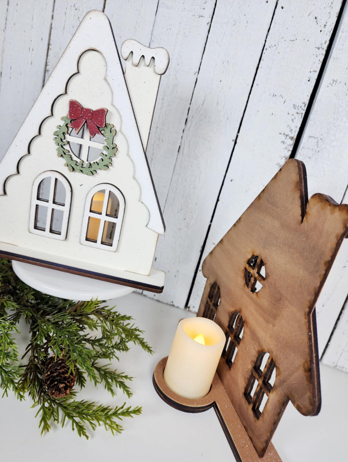 Gingerbread House Votive/Tealight Candle Holder