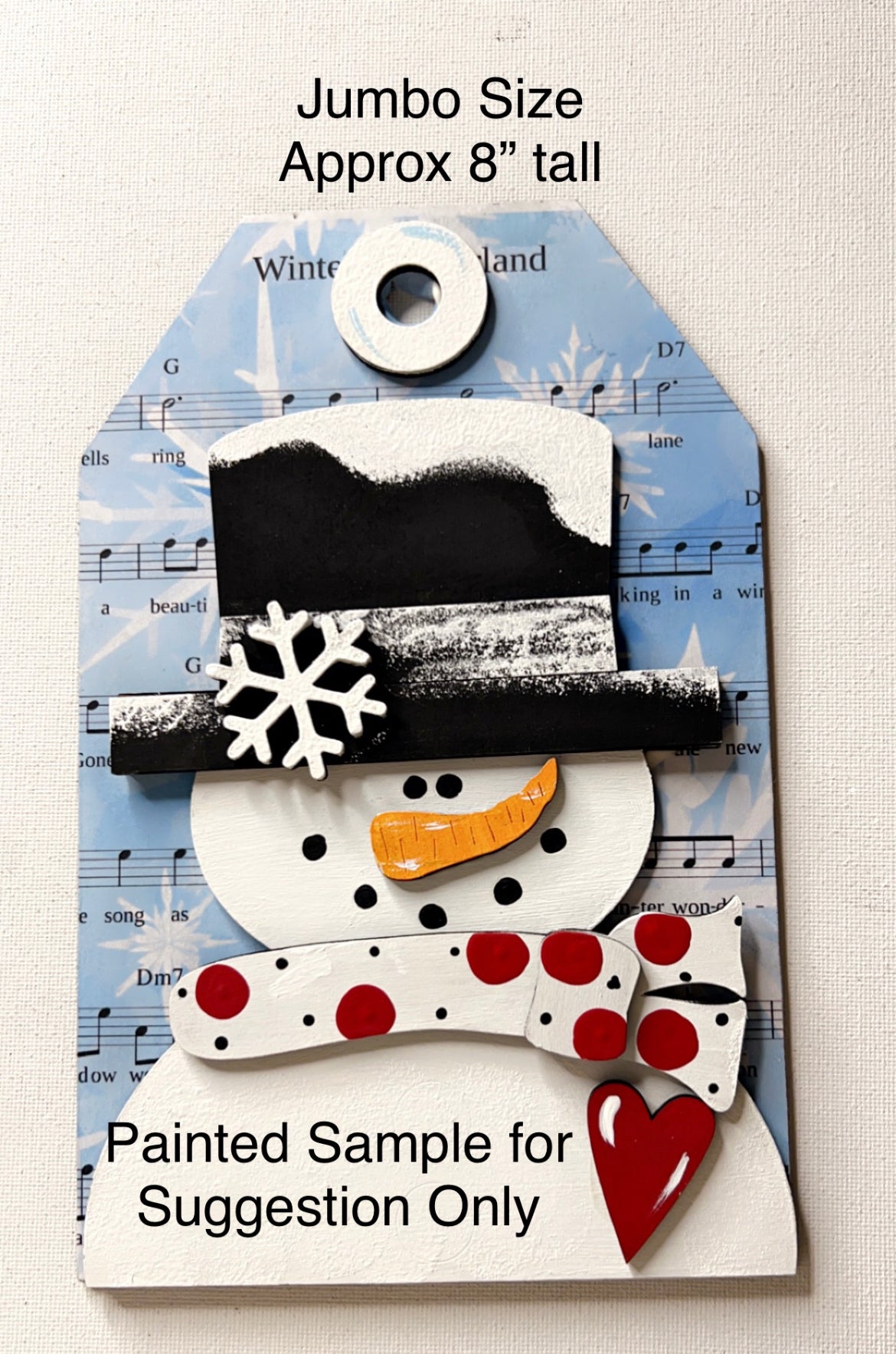 DIY Jumbo Tag/Ornament - Style #2
