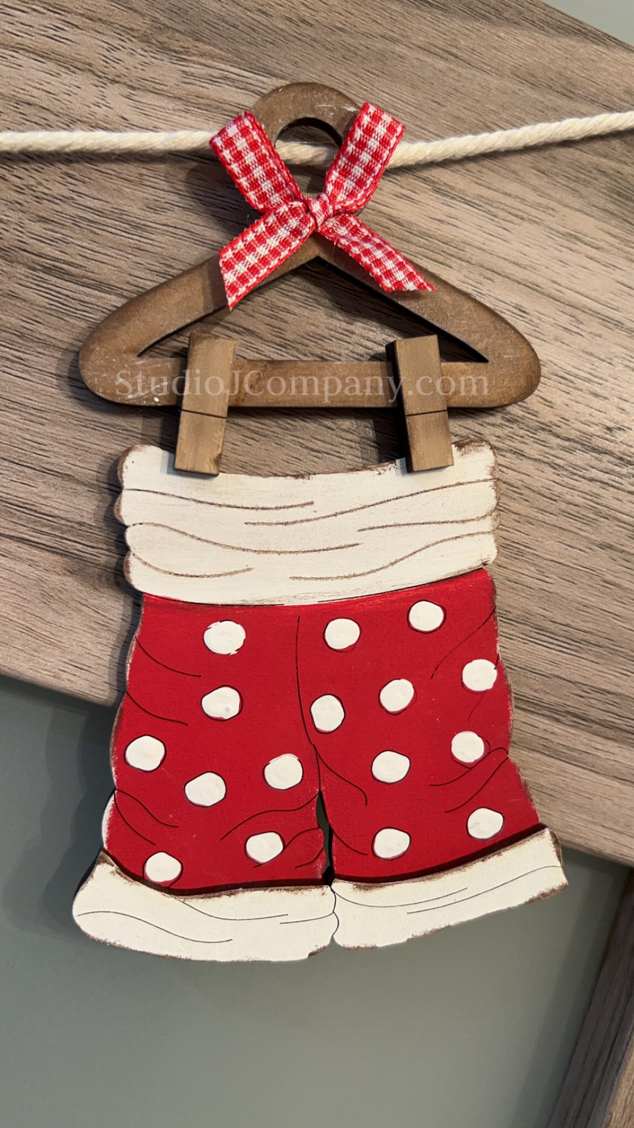 Santa’s Laundry - Individual or Set of 3 - DIY Ornament Kits