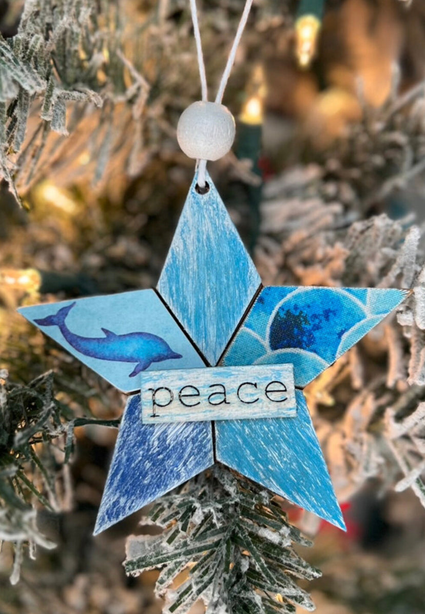 DIY Craft Kit - Barn Star Ornaments - Set of 5