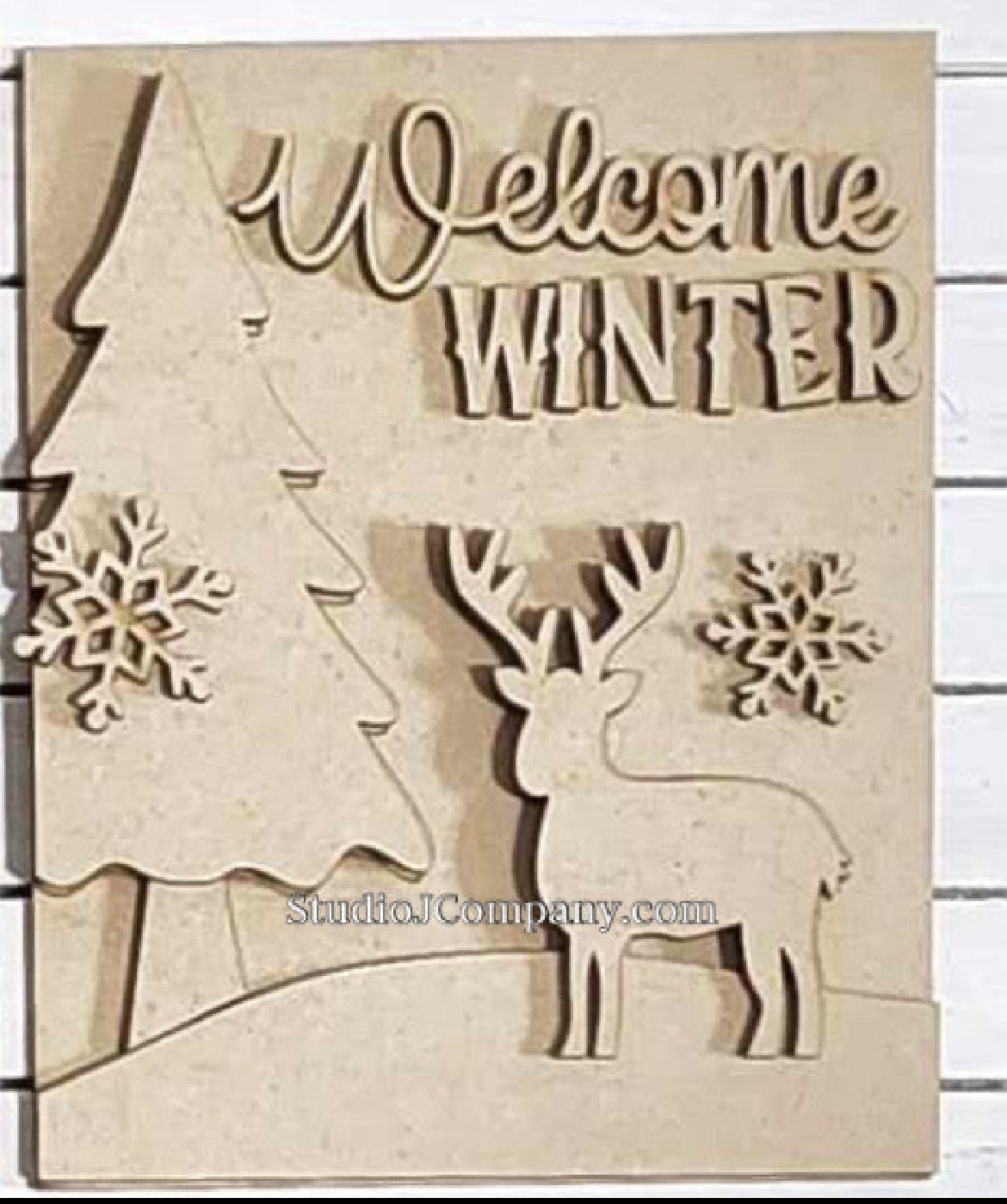 Welcome Winter Framed Sign - Winter Decor