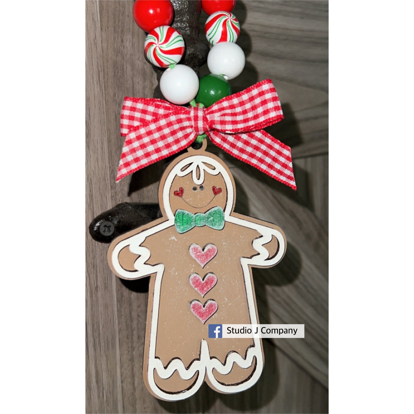 Gingerbread Man Layered Ornament Cut out - DIY Kit