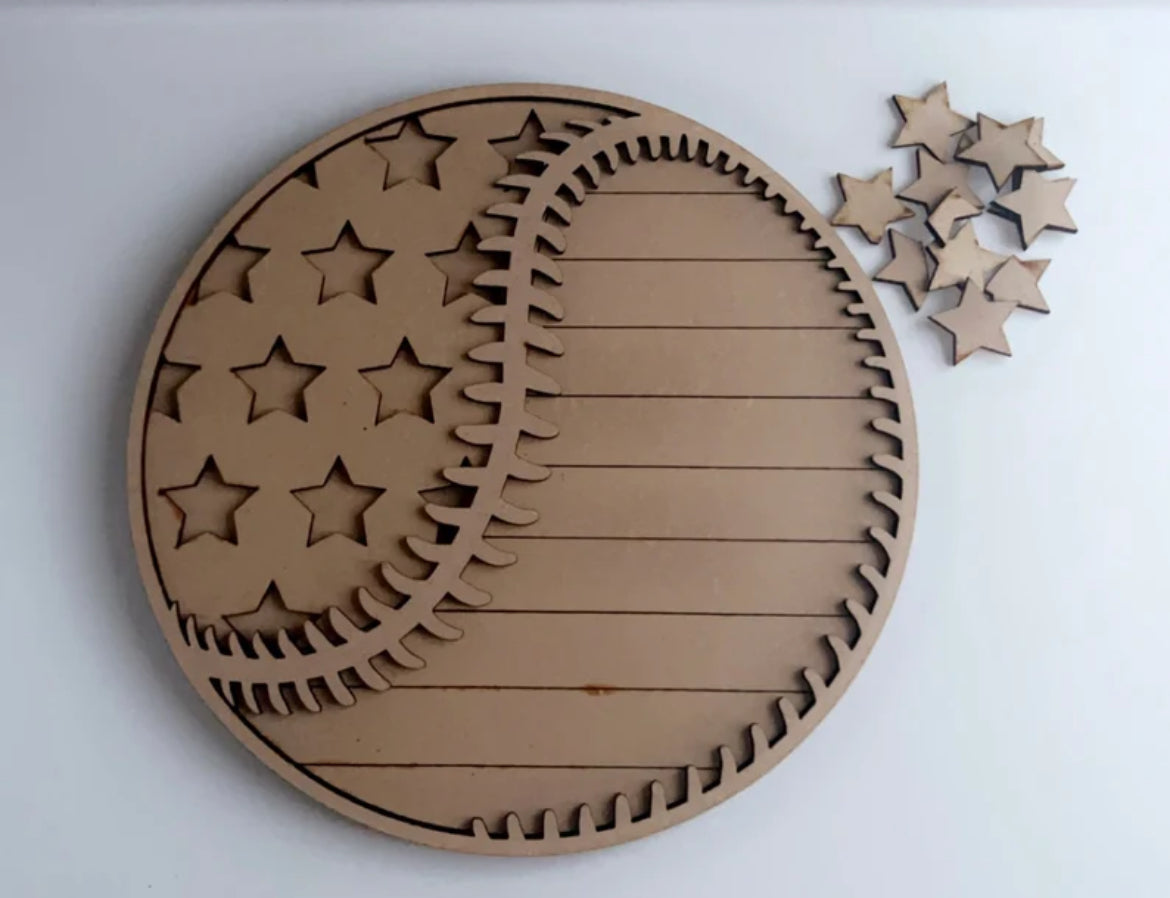 American Patriotic Baseball DIY Craft Kit
