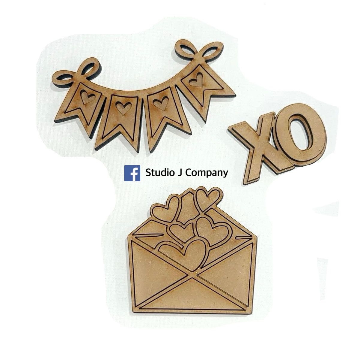 Valentine Embellishment Trio - DIY Kit