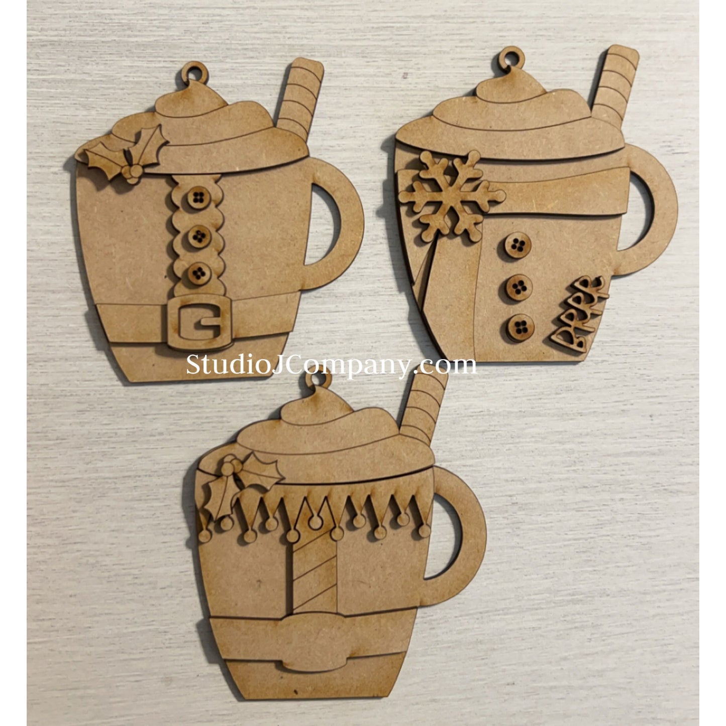 Hot Cocoa Mug Ornaments - DIY Kits