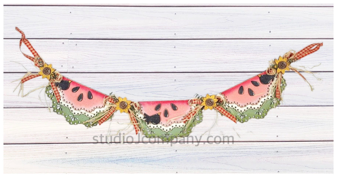Rustic Watermelon Banner