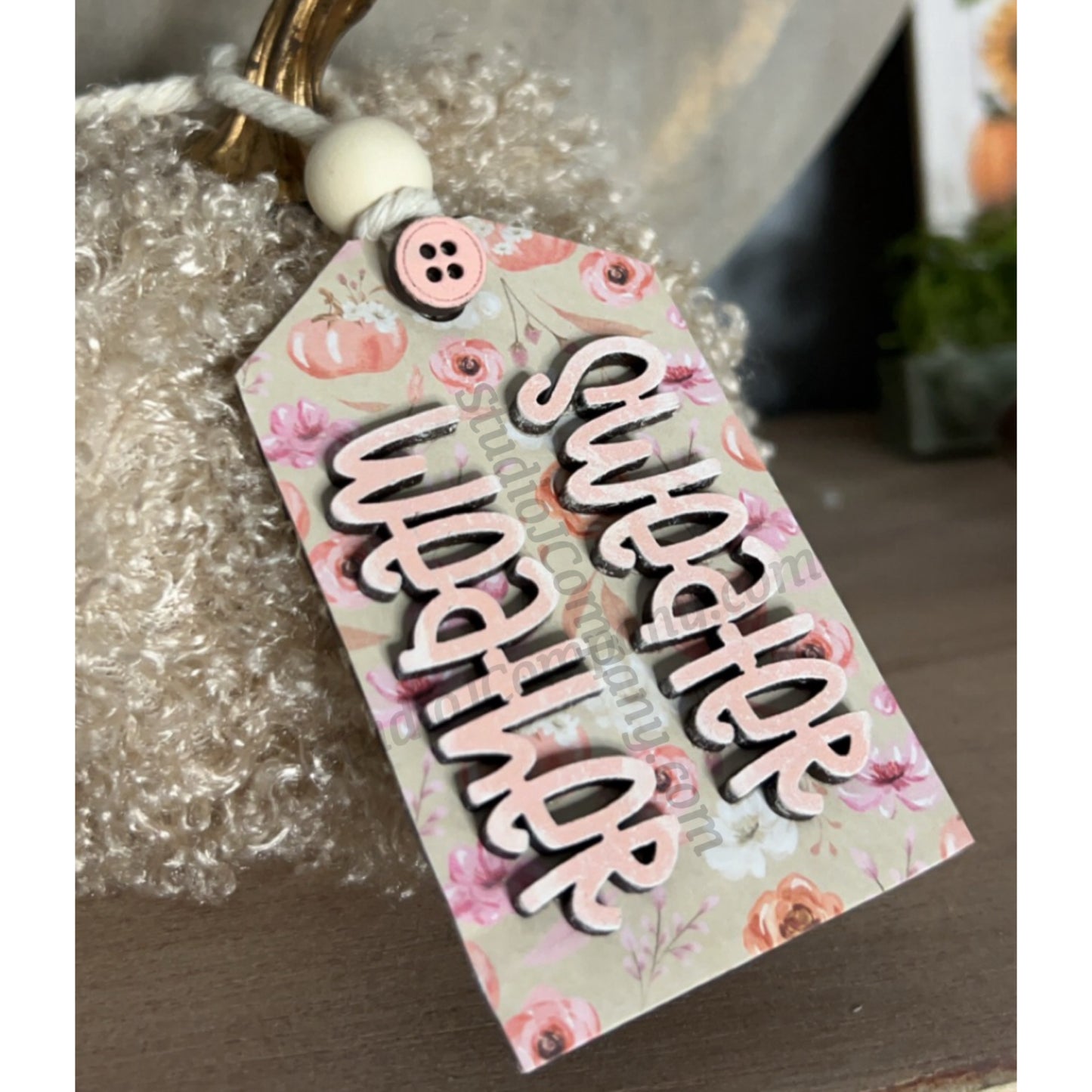 Sweater Weather Tag Embellishment - DIY craft kit