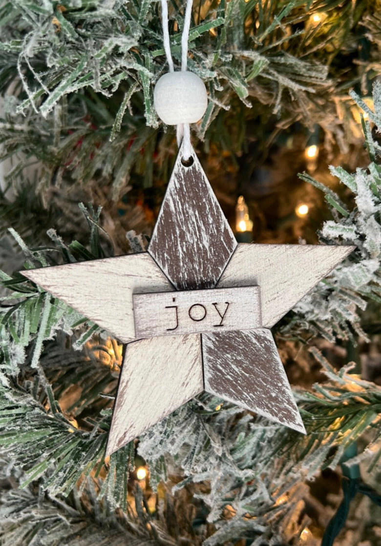 DIY Craft Kit - Barn Star Ornaments - Set of 5