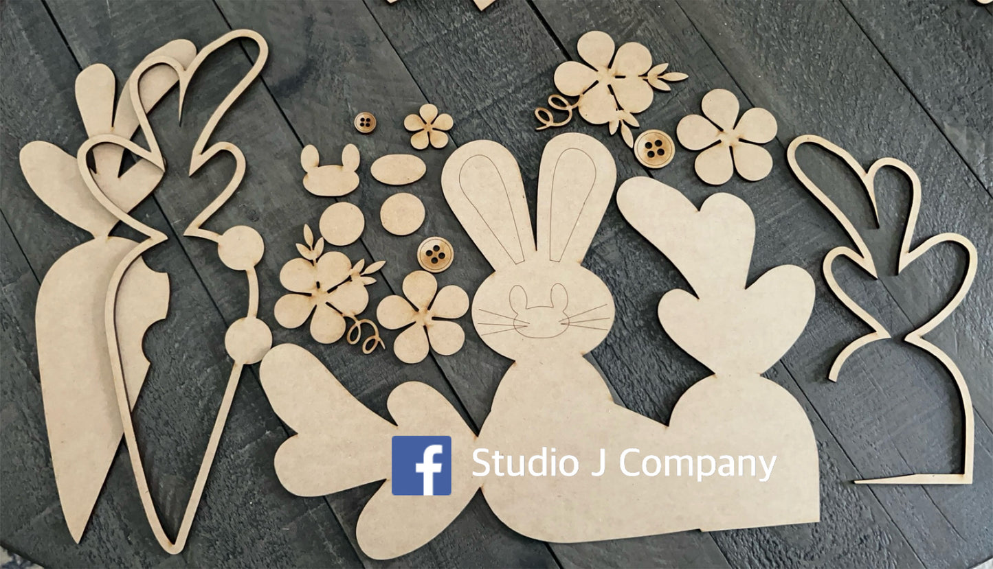 Easter Bunny Shelf Sitter- DIY Kit