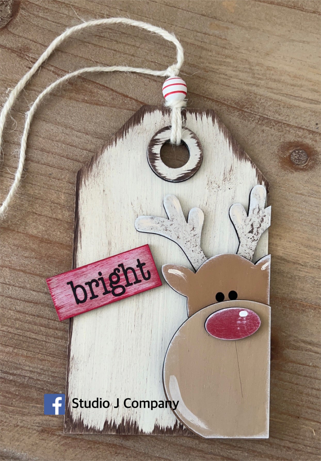 Jumbo 8 inch Christmas Tag/Ornament- Style #1 - DIY kits