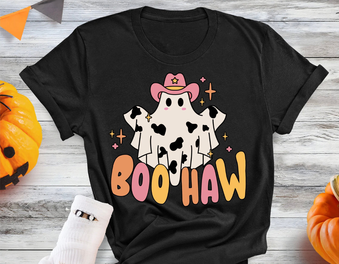 BooHaw Cowgirl Ghost Tee Shirt