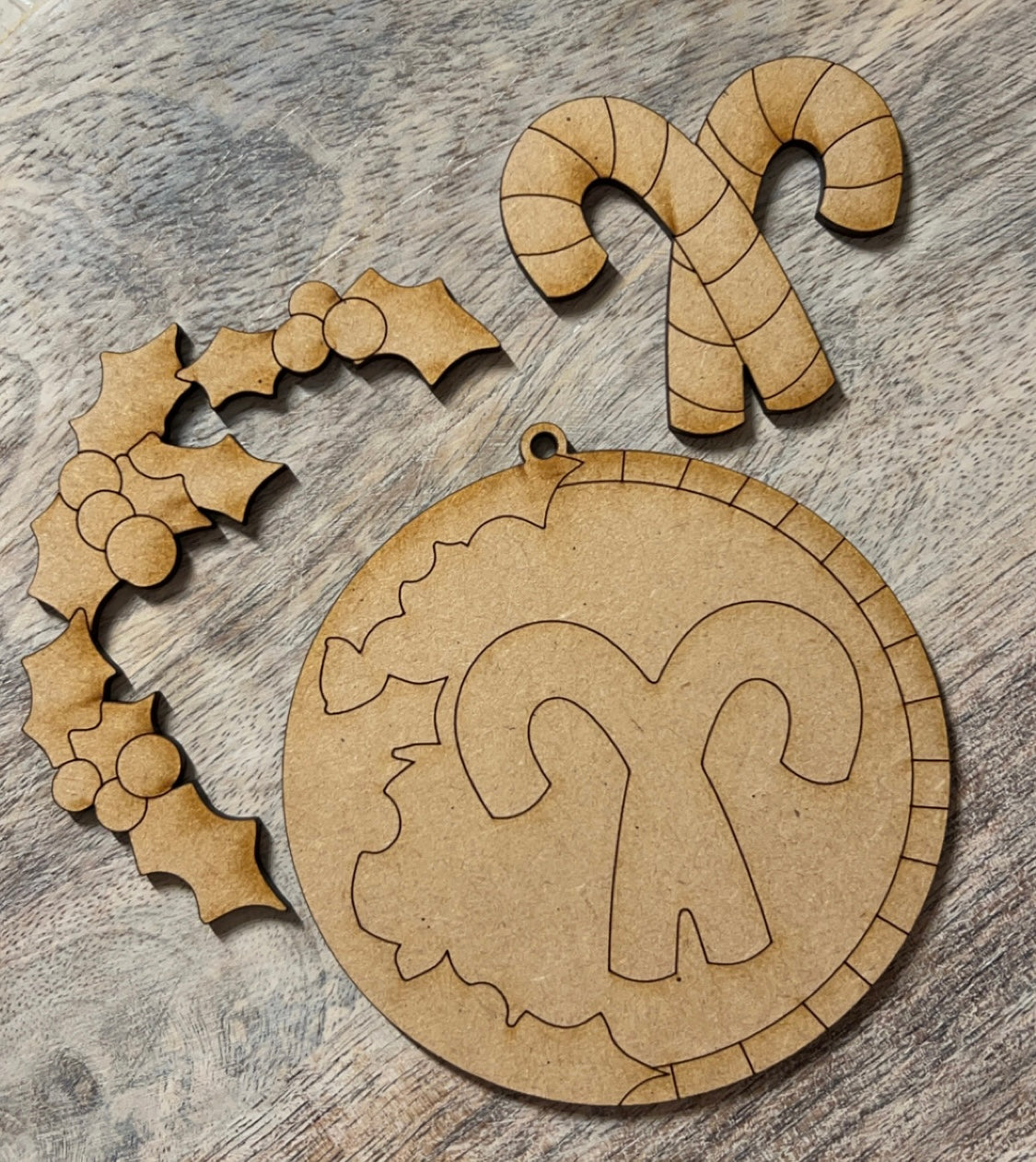 Candy Cane Ornament - DIY Kit