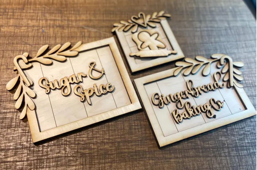 Gingerbread Trio DIY kit