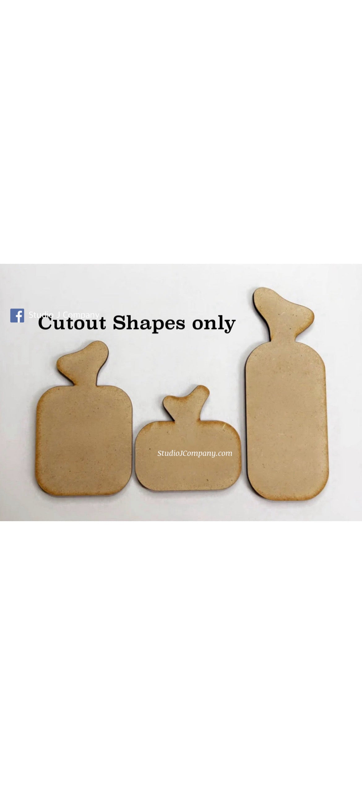 Pumpkin Trio Cut Outs- large set