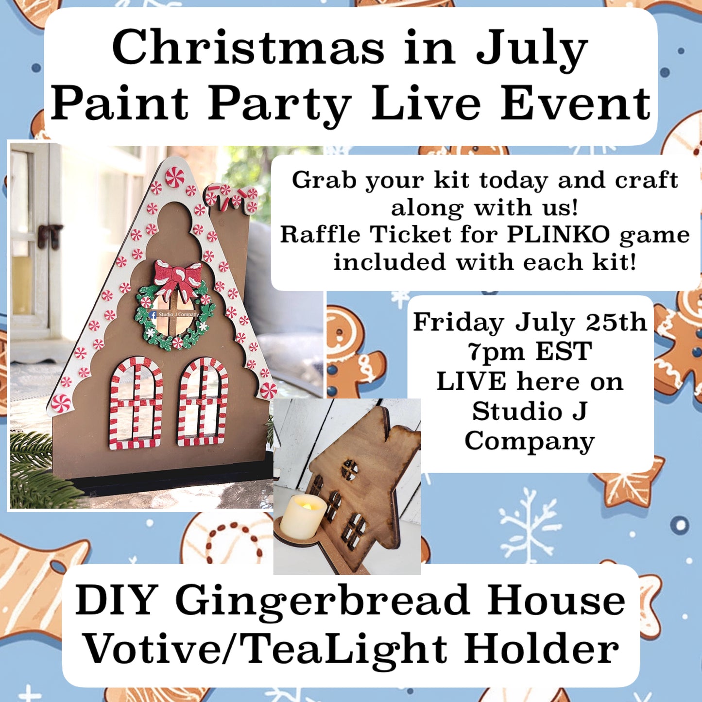 July’s Paint Party LIVE event July 25th