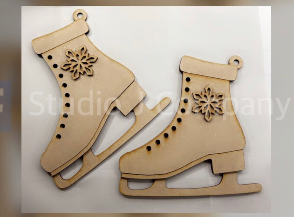 Jumbo Ice Skates cut out DIY crafts