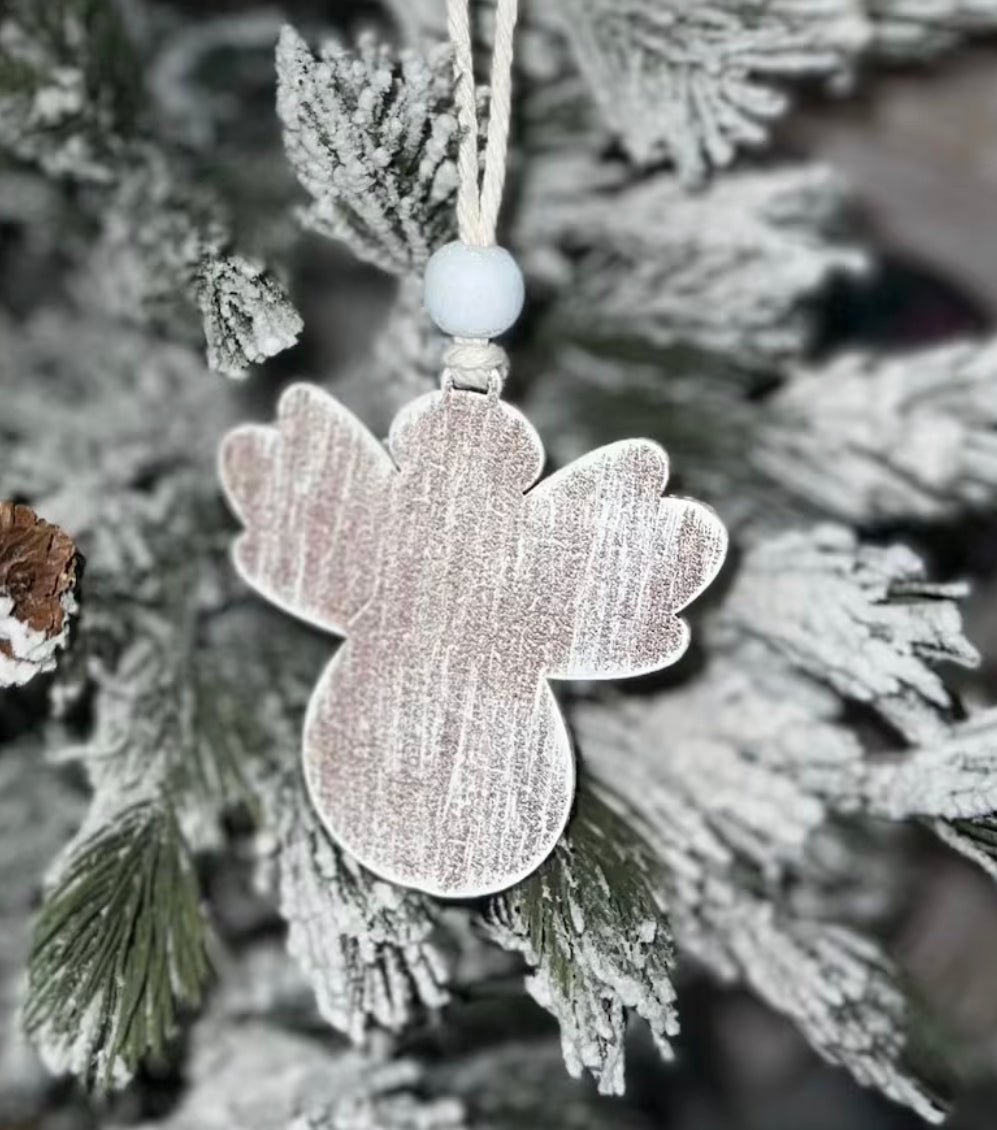 Layered Swirl Angel Ornament Pair - DIY Craft Kit