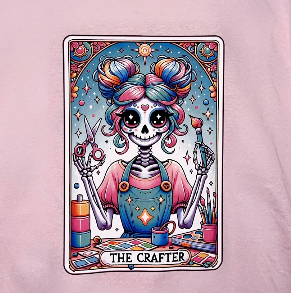 Jen’s T-shirt Tribe - The Crafter - Tarot Card - Sugar Skull- T-shirt