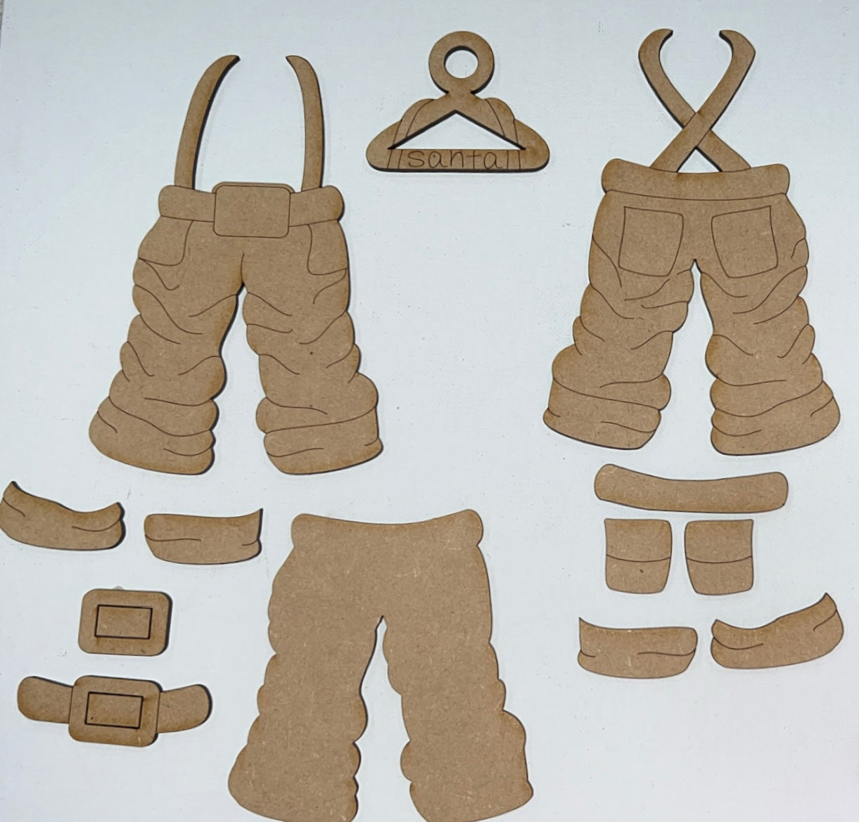 Santa’s Laundry - Individual or Set of 3 - DIY Ornament Kits