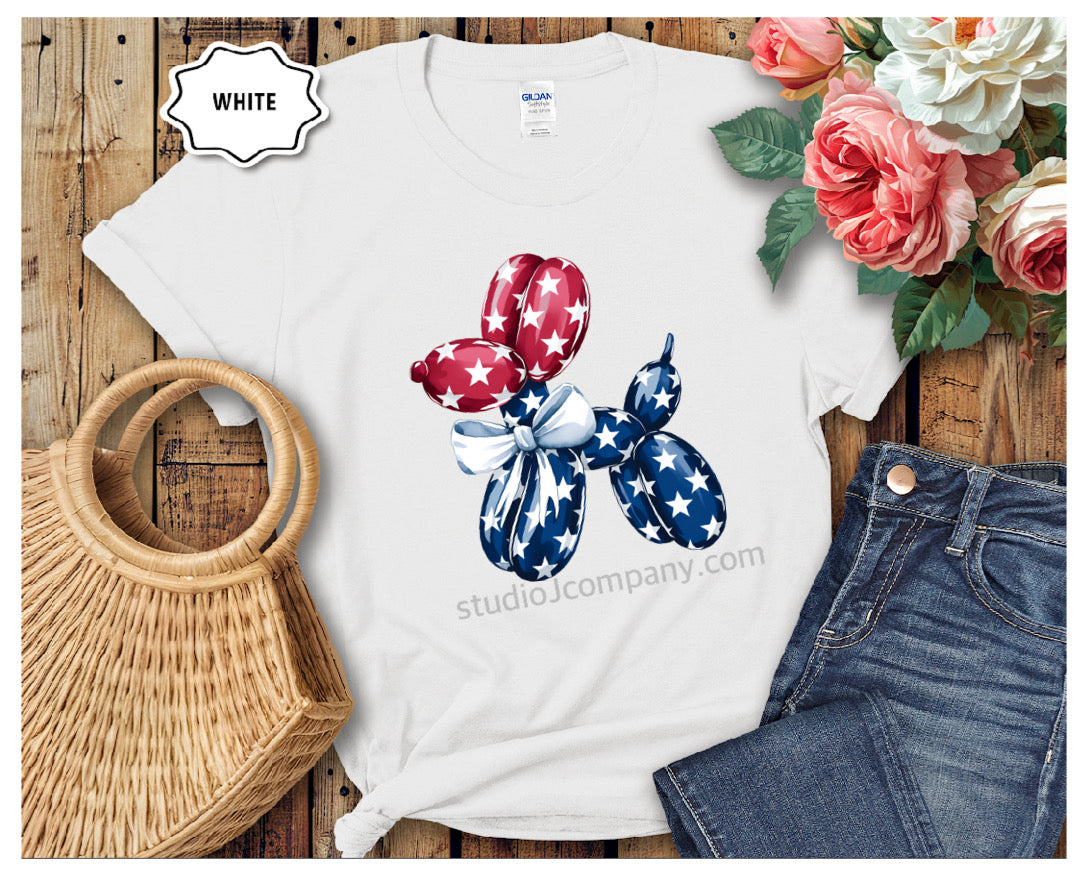 Graphic Tee - Patriotic Balloon Animal