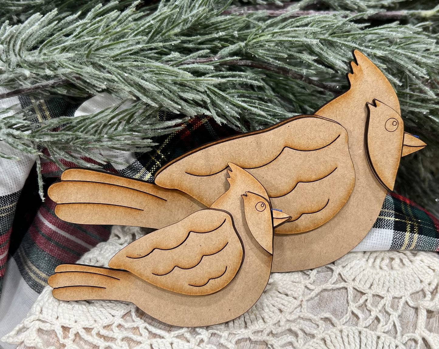 Cardinals Large and Medium Embellishments