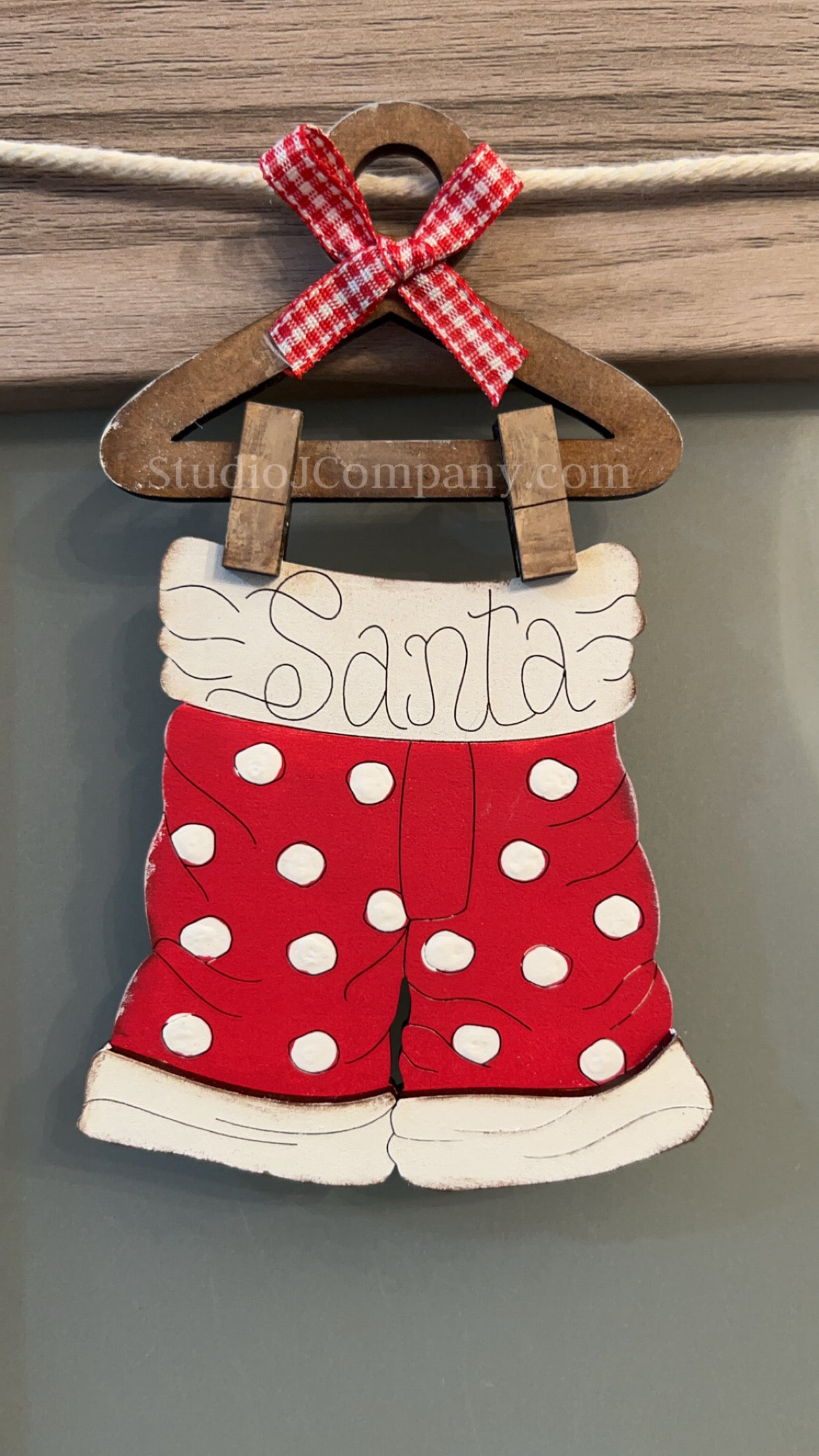 Santa’s Laundry - Individual or Set of 3 - DIY Ornament Kits