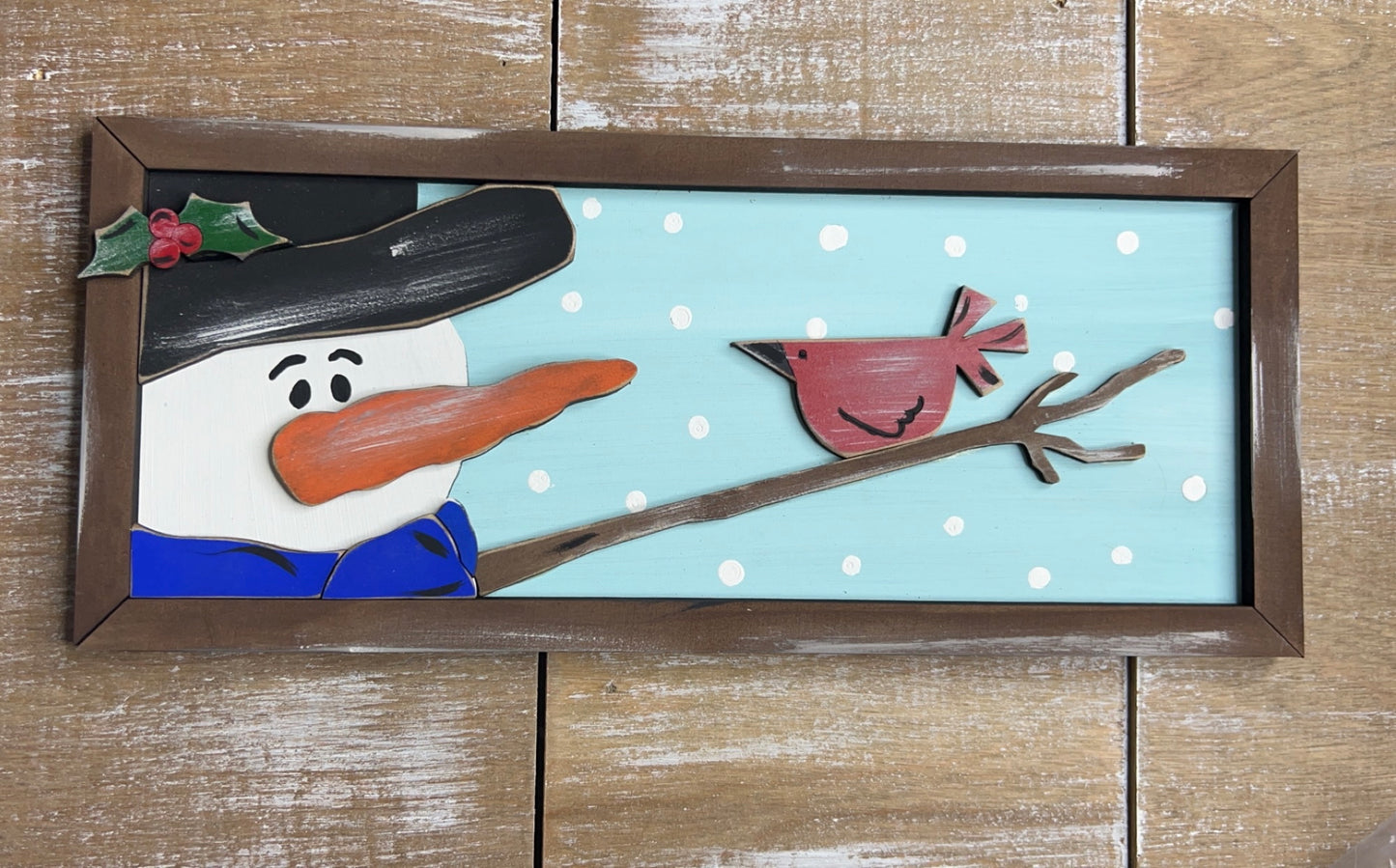 Snowman And Birdy DIY Layered Craft Kit