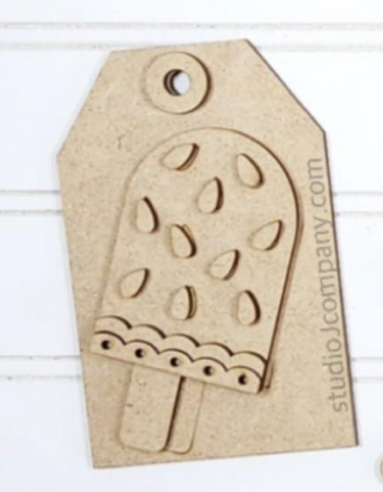 Watermelon Popsicle Tag