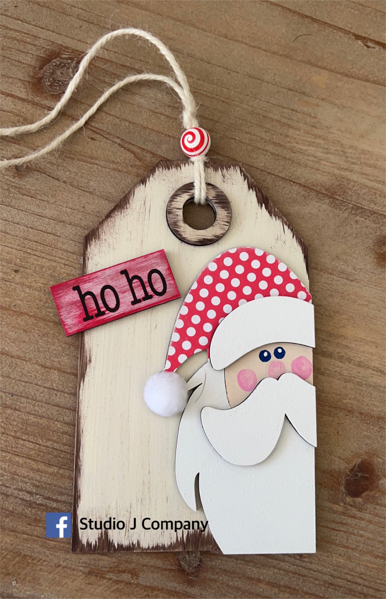 Jumbo 8 inch Christmas Tag/Ornament- Style #1 - DIY kits