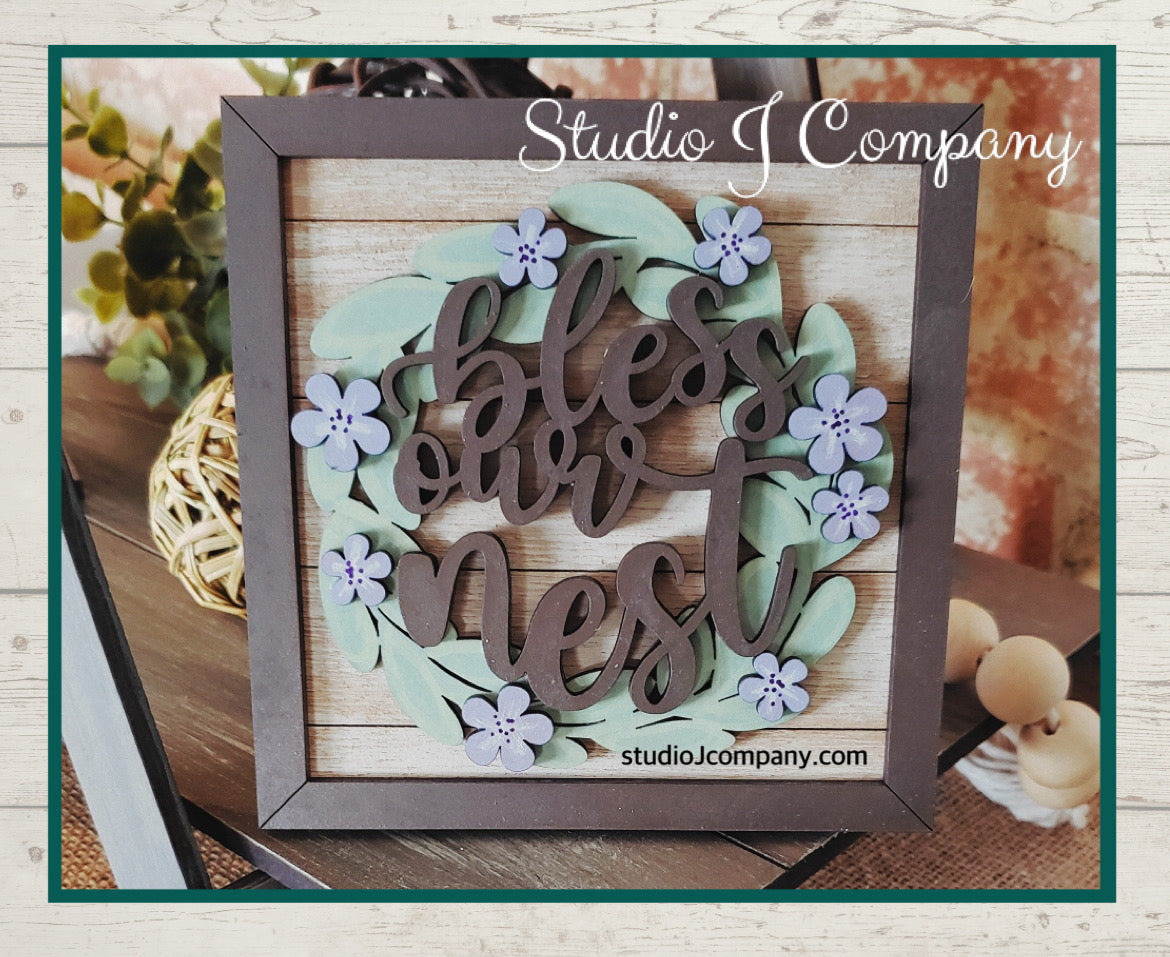 Bless our Nest - DIY Shelf Sitters - Tier Tray Decor