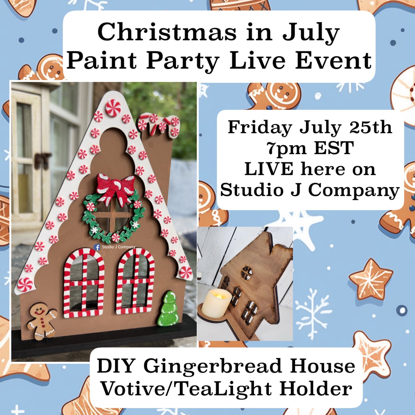 July’s Paint Party LIVE event July 25th