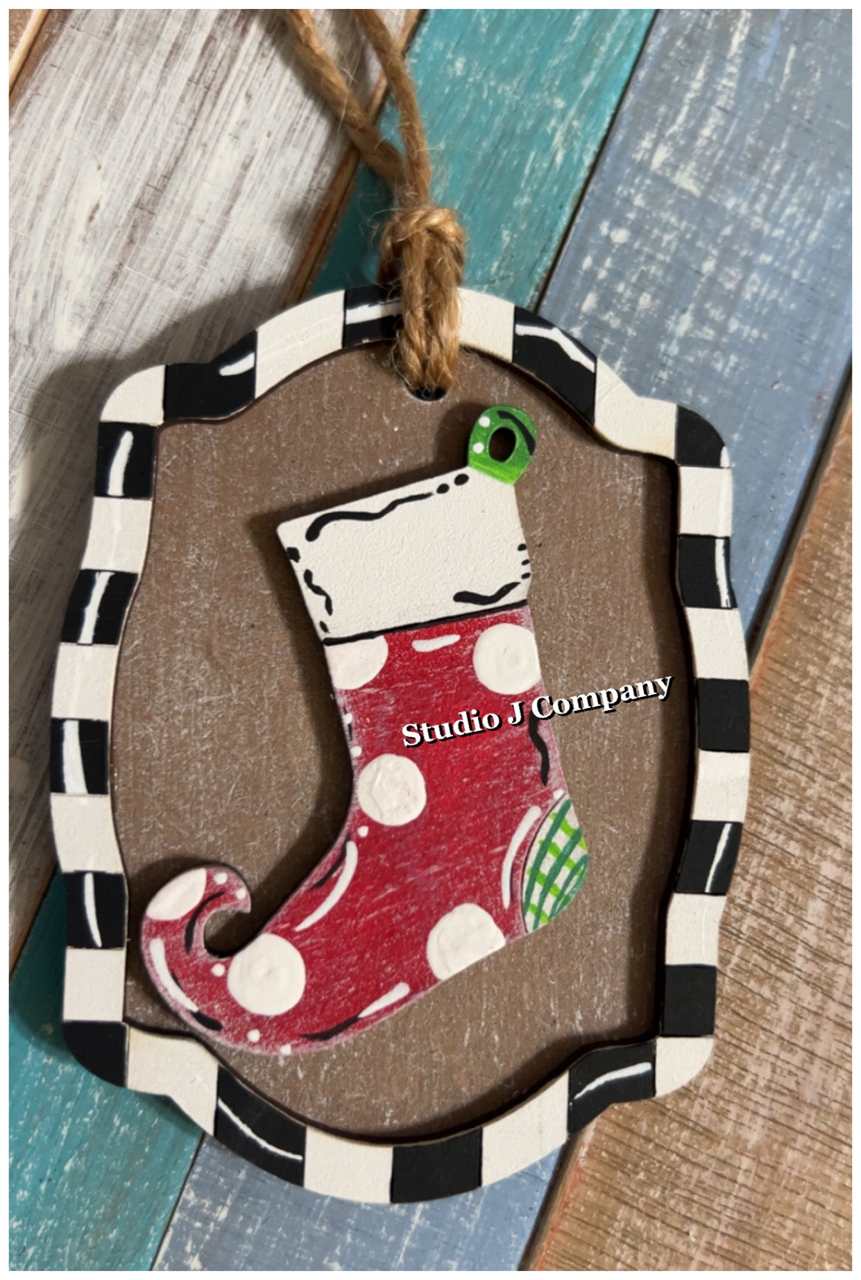 Layered Stocking Ornament