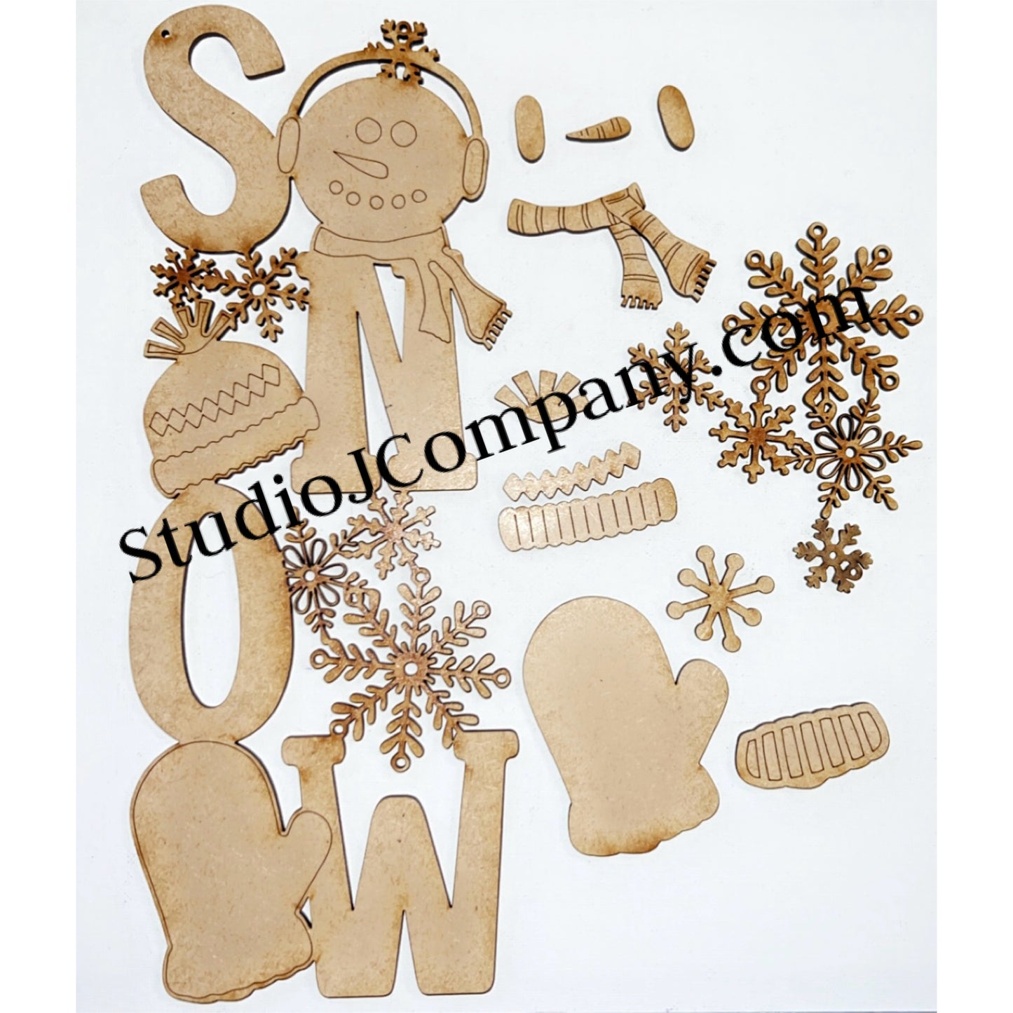 SNOW hanging sign- DIY Kit