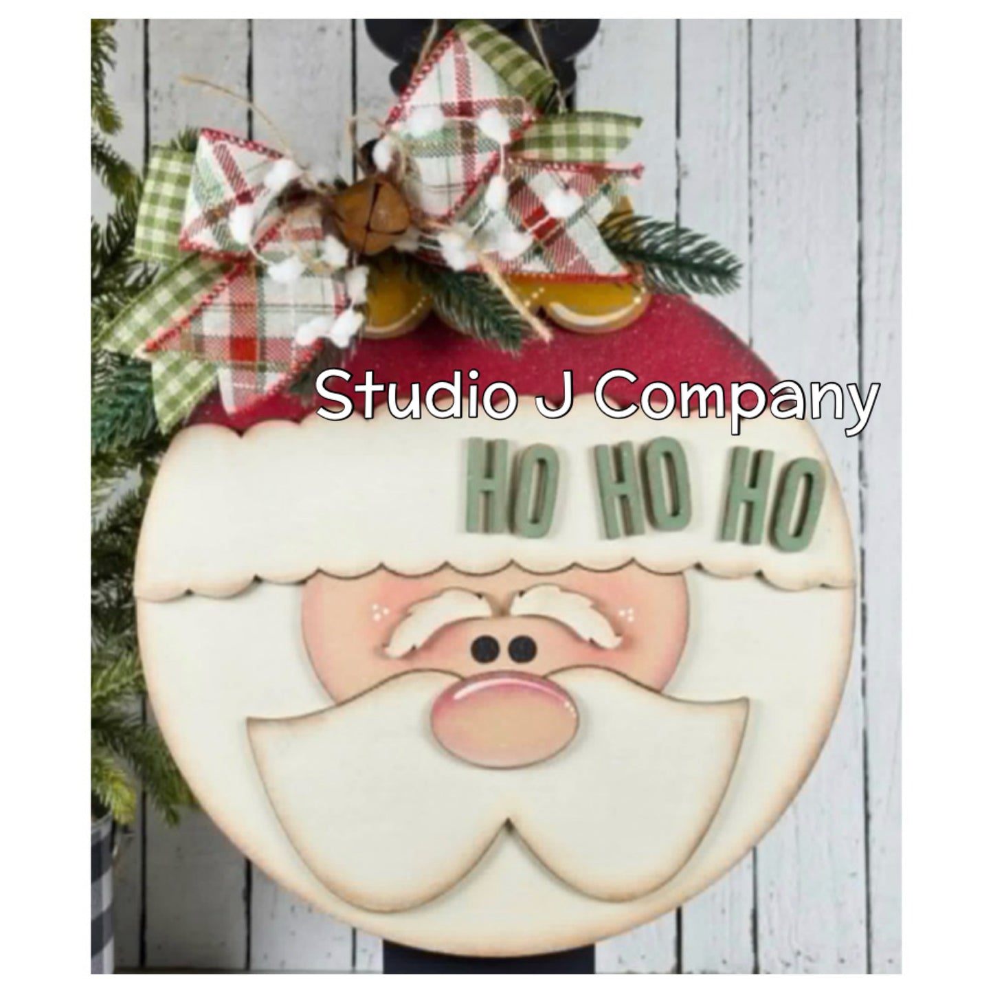 Classic Santa Door Hanger- DIY Sign