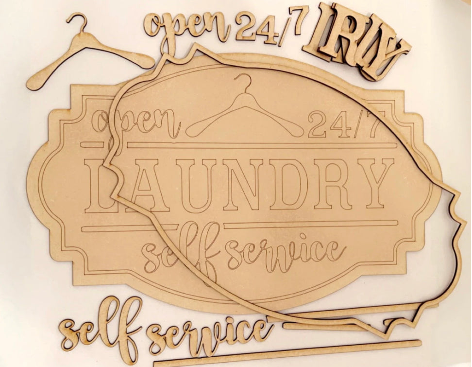 Laundry Room Sign- DIY Kit