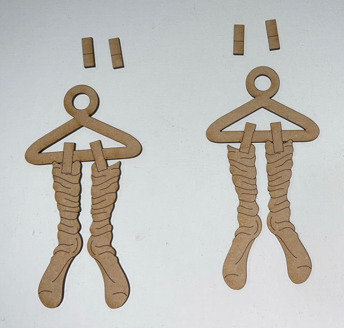 Santa’s Laundry - Individual or Set of 3 - DIY Ornament Kits