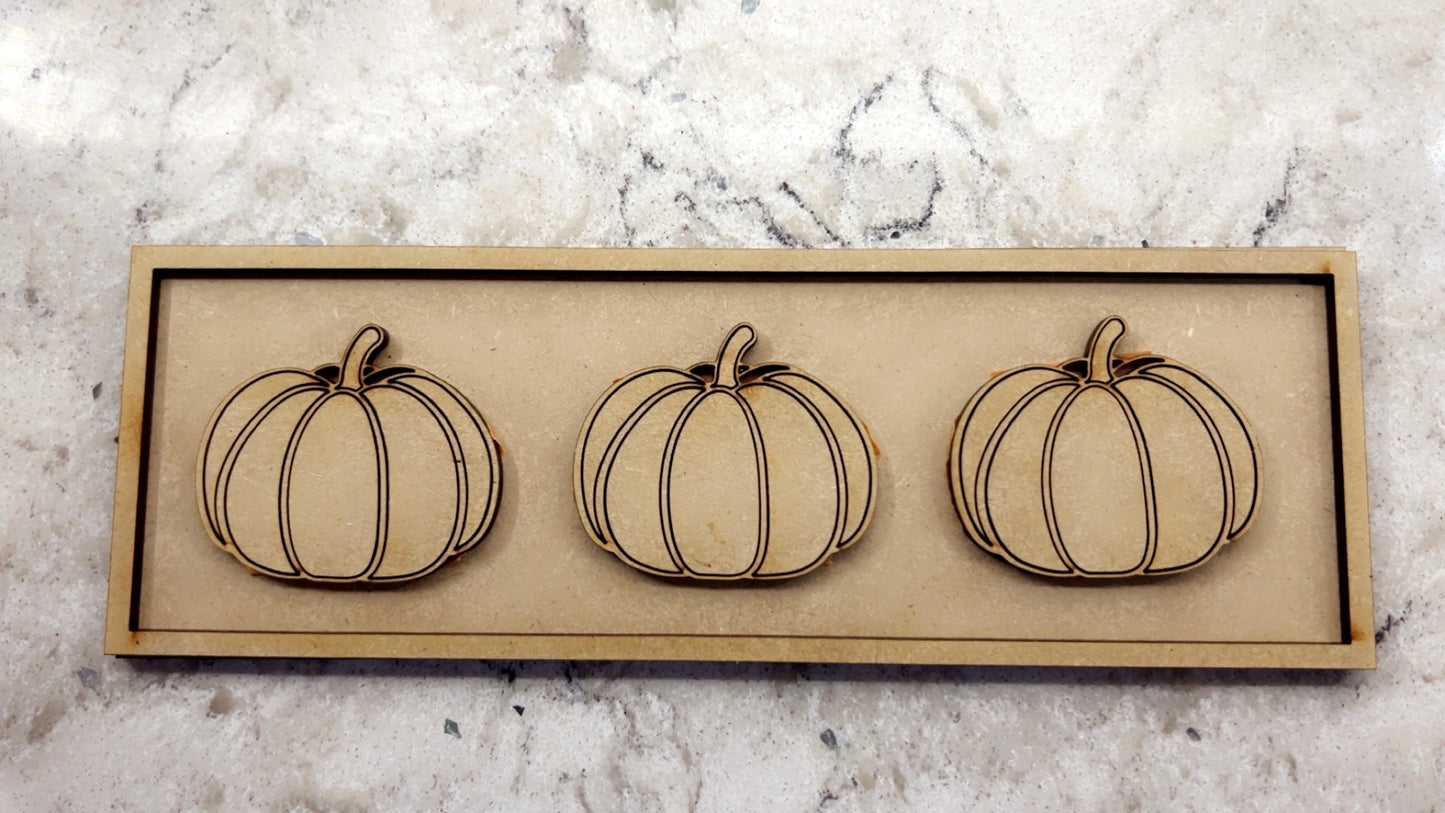 Pumpkin Trio plaque