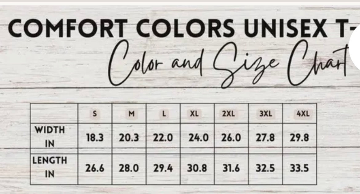 CREATE comfort colors t-shirt