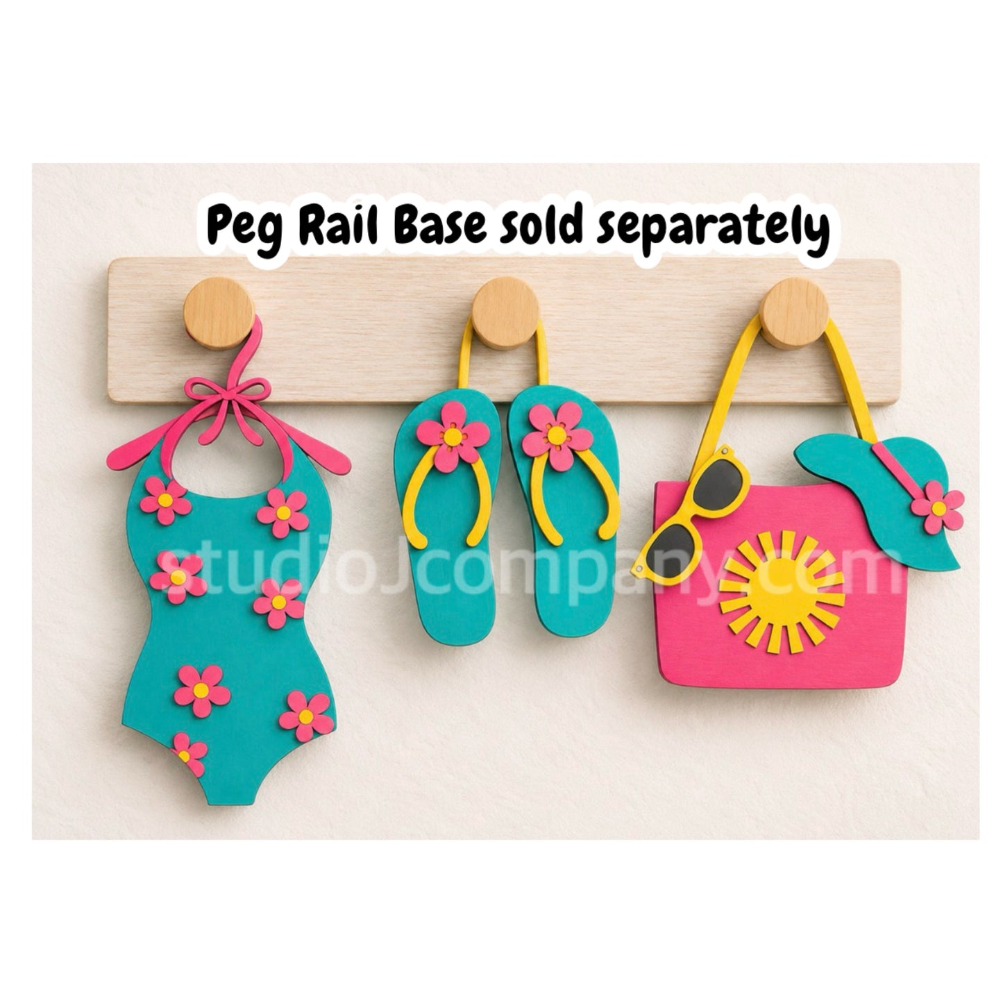 Summer Interchangeable Set for Peg Sign