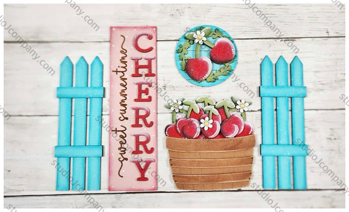 Cherries Insert for Interchangeable Barn Door’s Large Base