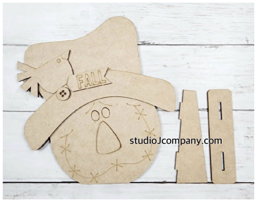Scarecrow Shelf Sitter with Kickstand- DIY Craft Kit