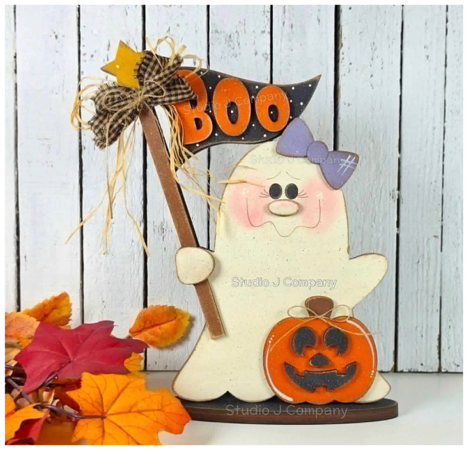 Boo Ghost Girl Shelf Sitter