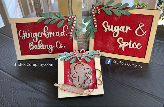 Gingerbread Trio DIY kit