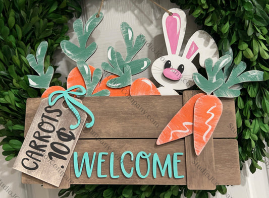 Bunny Welcome Sign - DIY Kit