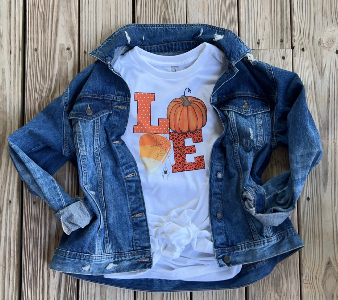 Candy Corn Love Fall-oween Tee