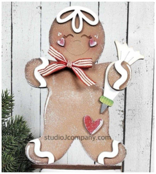Gingerbread Baker and Gingerbread Cookies Shelf Sitters
