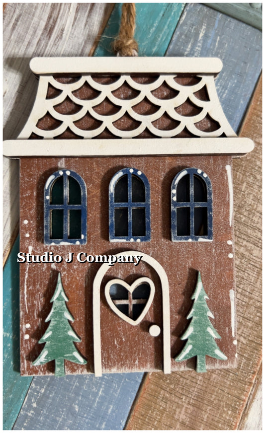 DIY Victorian Gingerbread House Ornament