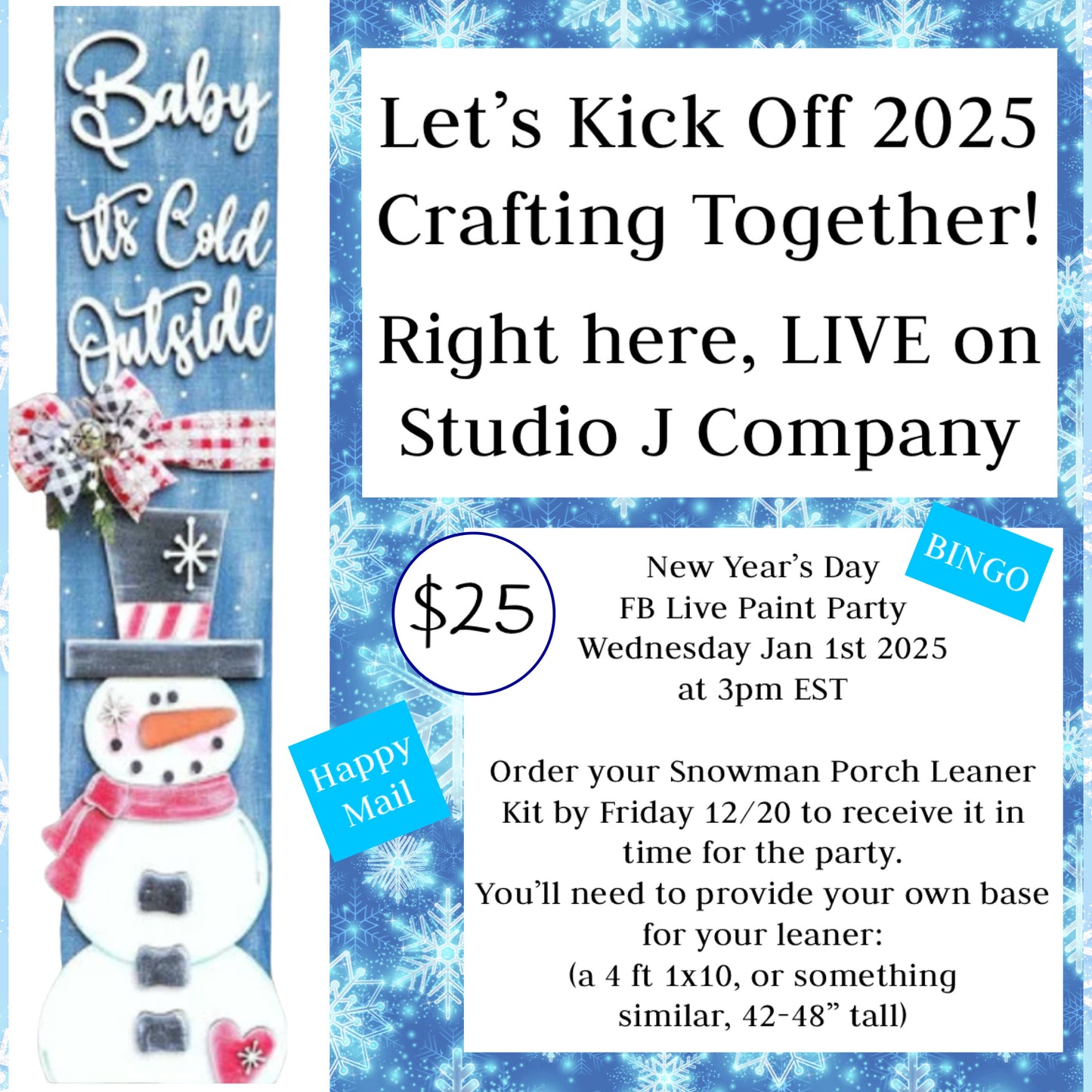 New Year’s Day FB LIVE Paint Party