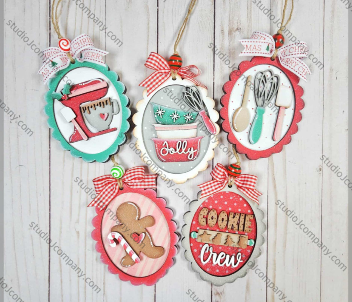 Bake Shop Ornaments - 5 to choose from