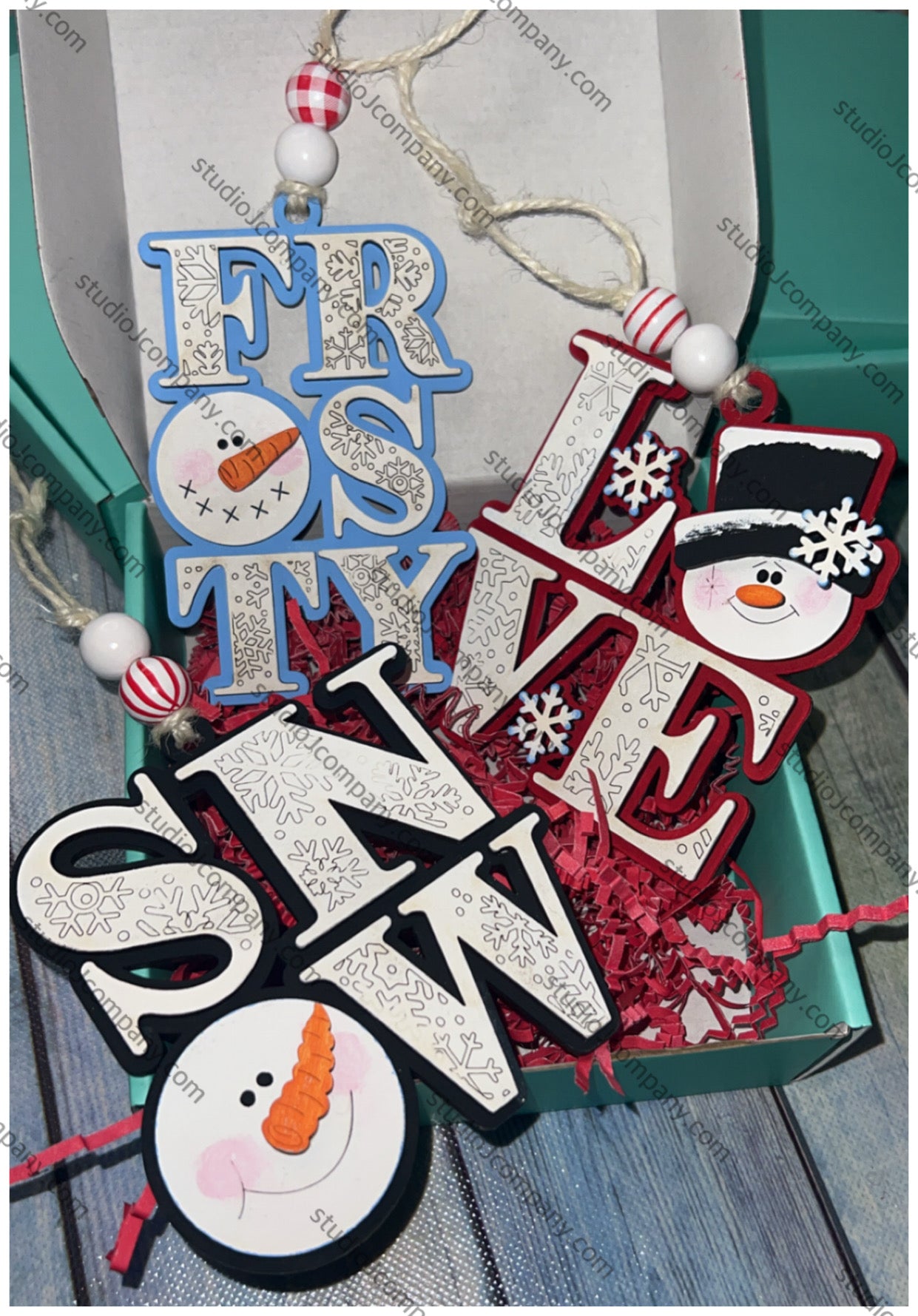 Snow What Fun Collection- 3 designs available- DIY Ornaments